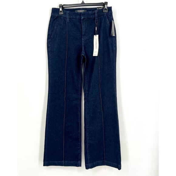 LIVERPOOL Women's Pintuck Trouser Jeans US 4 27 Blue Sturgis Midrise NWT - Picture 5 of 13